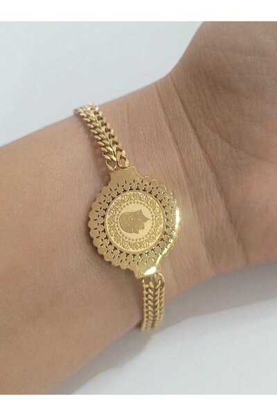 Monalisa Home Luxury Gold Color Bracelet with Showy Figure