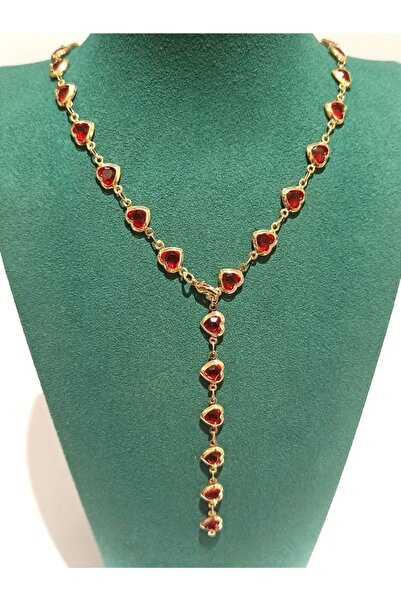 Monalisa Home Luxurious Figured Ornate Colored Stone Y Necklace