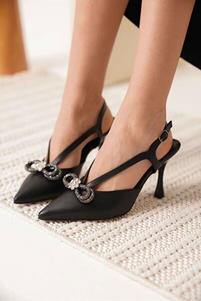 Sitello.Co Γυναικεία Μαύρα Ψηλοτάκουνα Παπούτσια TR08MS38A