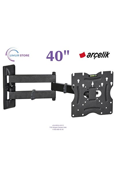 Arçelik 5 Serisi A40 D 560 B 40 inç / 22”- 49” Lcd Led Televizyon Hareketli D...