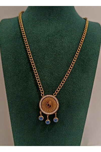 Monalisa Home Gold Appearance Necklace with Gold Color Figure