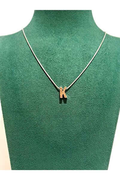 Monalisa Home Silver Color Luxurious Figured Ornate Letter Necklace