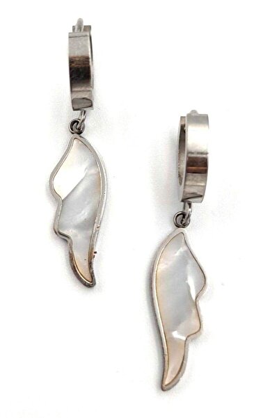 Monalisa Home Silver Color Pearlescent Figured Steel Earrings