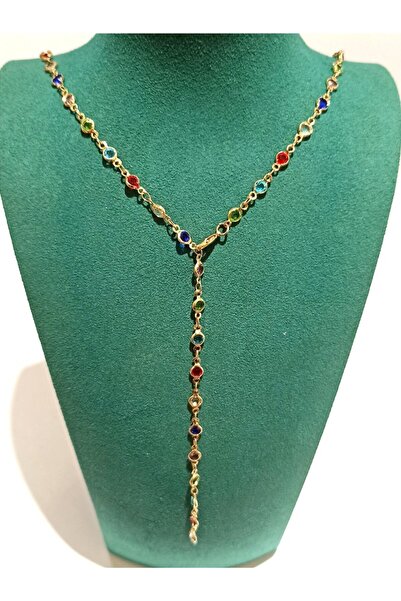 Monalisa Home Gold Color Luxury Figured Fancy Y Necklace