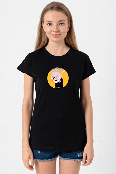 Tshirthane تي شيرت نسائي أسود من Meovv Meow
