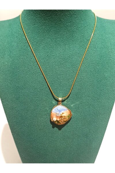 Monalisa Home Gold Color Luxury Figured Showy Necklace
