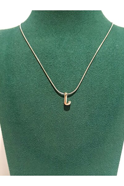 Monalisa Home Silver Color Luxurious Figured Ornate Letter Necklace