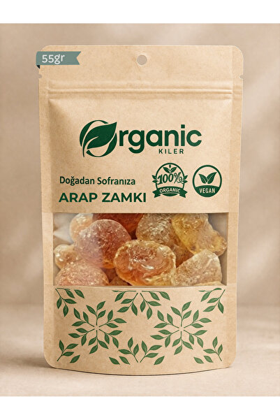 Organic Kiler Arap Zamkı - Akasya Gamı 55gr - Organik & Katkısız (Akasya Zamkı)