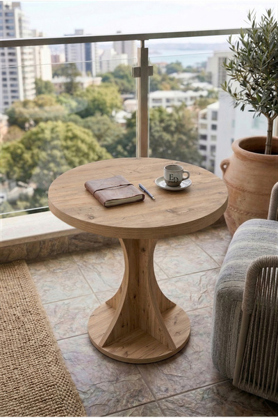 ED Efelez Design Balkon Kahve Masası , Çok Amaçlı Sehpa , Tulip Balkon Sehpas...