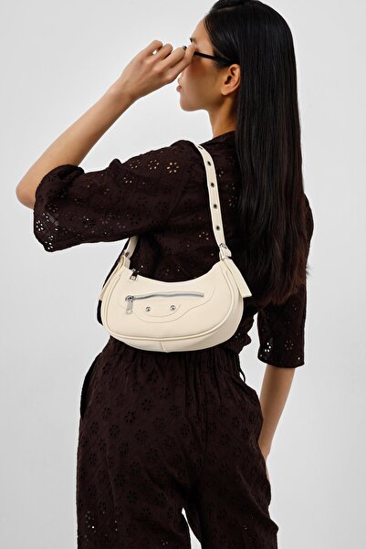 Shule Bags Σάντι Ρετρό Τσάντα Μπαγκέτα της δεκαετίας του '90 σε Κίτρινο Βουτυρί