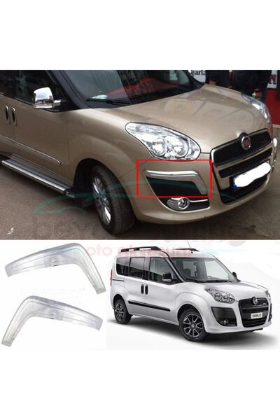 Niken Fiat Doblo Tampon Kaşı Kromu Nikelaj 2010 Sonrası