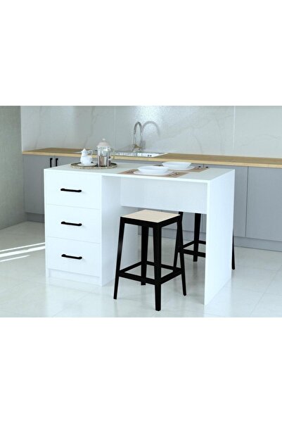 MOBİLİQUE Çok Amaçlı Çekmeceli Ada Tezgah Masa