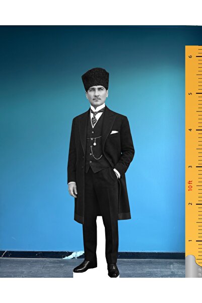 Dakik Maket Adam Atatürk Maketi Ayaklı Paltolu Model Mustafa Kemal Atatürk Ma...