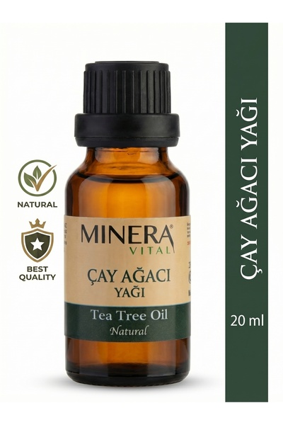MİNERA VİTAL Çay Ağacı Yağı 20 ml (Tea Tree Oil) Damlalıklı Cam Şişe