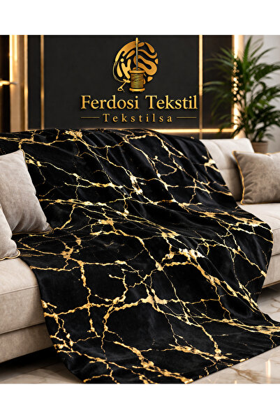 Tekstilsa Κάλυμμα καναπέ-κρεβάτι Νέο Μόδα Χρυσό Διακοσμητικό Μαύρο Δάπεδο Κάλ...