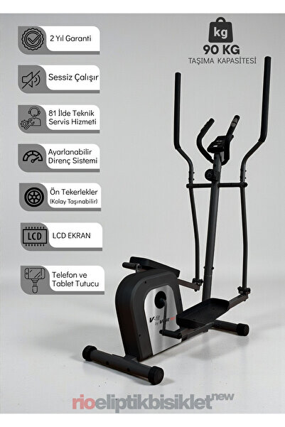 Voit V-Fit by Rio Eliptik Kondisyon Bisikleti | Ev Tipi, Sessiz ve Kompakt