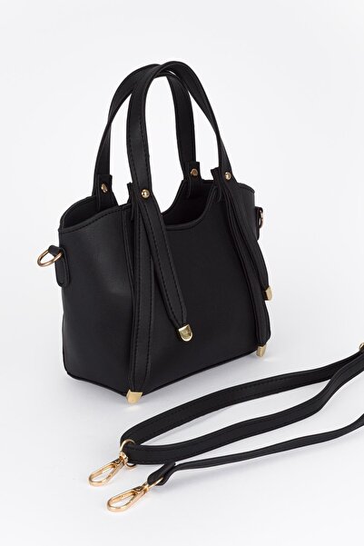 ZÇBUTİK Women's Stylish Design with Hand and Shoulder Bag Gold Details for Ho...