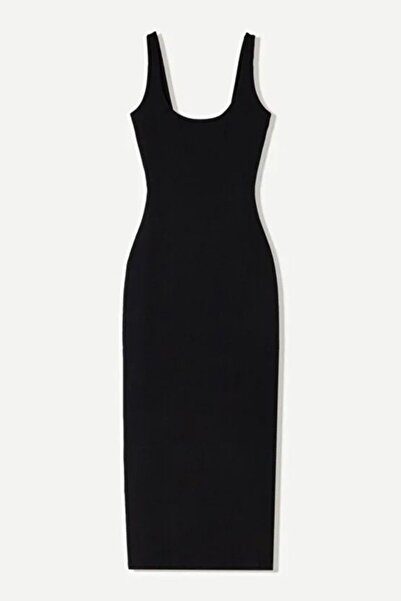 Hiccup Εφαρμοστό Βασικό Μίντι Φόρεμα