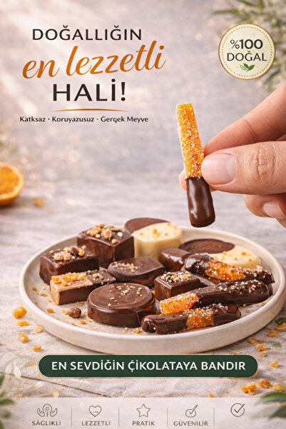 NEŞRAH Şerit Kurutulmuş Portakal Kabuğu Şekerlemesi, çubuk,stick 100gr