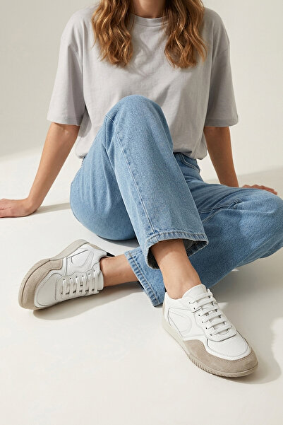 Ziya , Дамски ежедневни маратонки от естествена кожа 1611022Z2743, бели