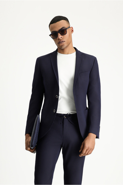 Kiğılı 7 Drop Super Slim Fit Jachetă Gofre cu croială extra-îngustă