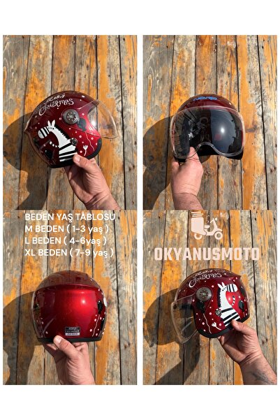OKYANUSMOTO MOTOSİKLET ÇOCUK KASKI YENİ NESİL ( ECE SERTİFİKALI )