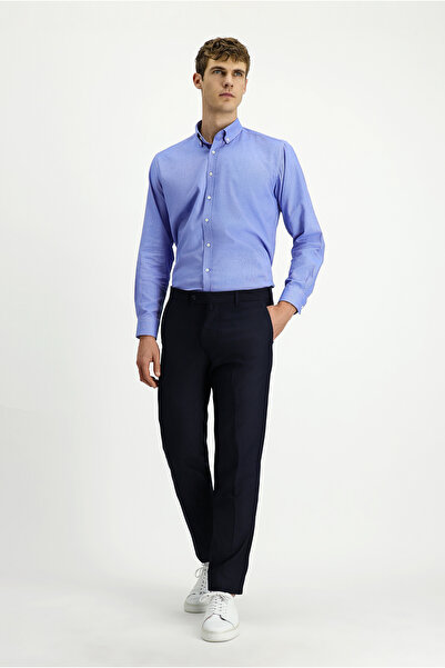 Kiğılı 6 Pantaloni din țesătură clasică din lână croială cu croiala standard