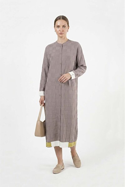 Invee Πλεκτό Κορδόνι Ζακέτα VİZON