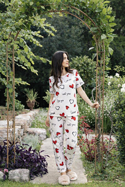 rindahomewear Γυναικείο σετ πιτζάμες Milan Kısakol με σχέδιο