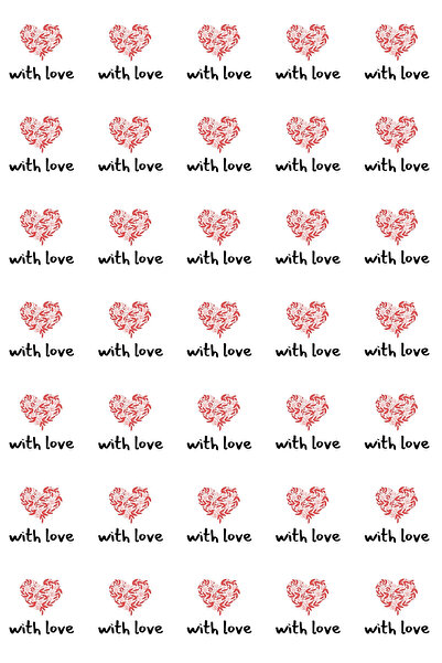 Bimotif With Love, Yazılı Sticker Seti, 350 Adet