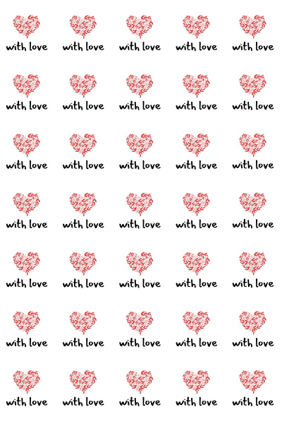 Bimotif With Love, Yazılı Sticker Seti, 700 Adet