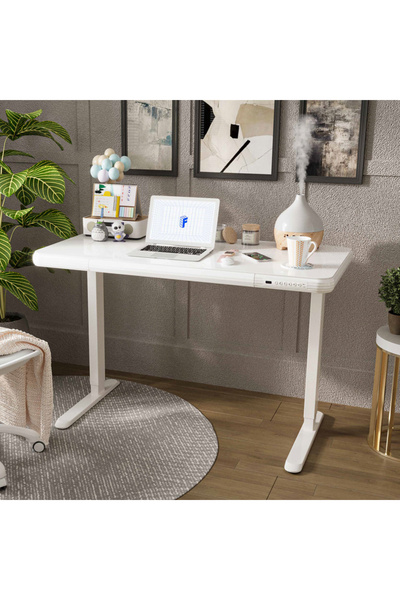 Mahmayi Flexispot Electric Height Adjustable Standing Desk With Drawer 48 X 2...