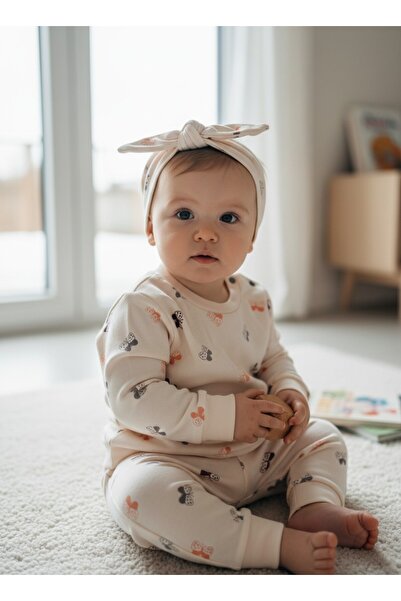 moukou %100 Pamuk 3-18 Ay Bebek Pijama Takımı- Yumuşacık Rahat Uyku