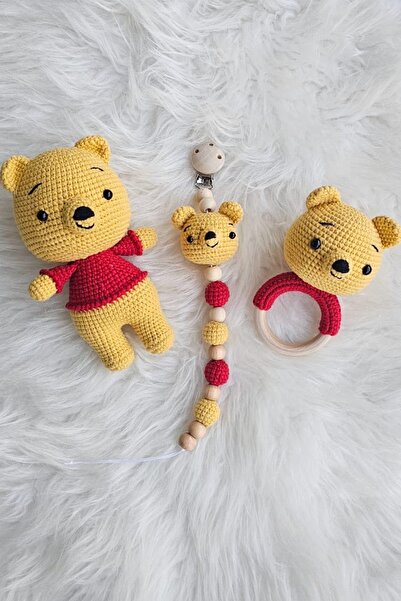 kelebeginruyasihobievi Amigurumi Uyku Arkadaşı Sevimli Winnie The Pooh, Çıngı...