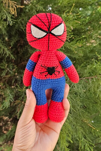 kelebeginruyasihobievi Amigurumi Uyku Arkadaşı Organik Minik Örümcek Adam Oyu...