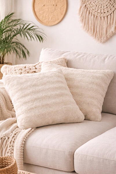 Decomia Home Μαξιλάρι & κάλυμμα μαξιλαριού - Κρέμα - 2