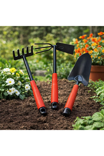 3-Piece Garden Set Anchor+rake+shovel