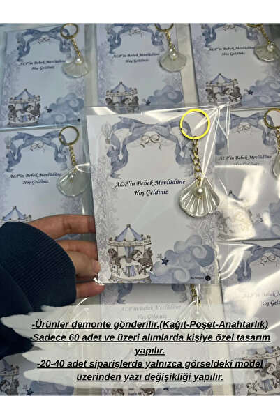 İBAHEDİYELİK Nikah Düğün Kına Söz Mevlid İncili İstiridye Anahtarlık Hediyeli...