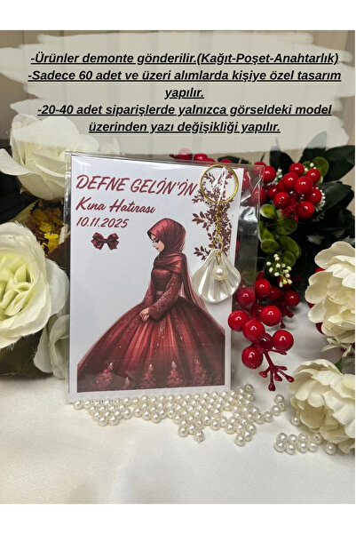 İBAHEDİYELİK Nikah Düğün Kına Söz Nişan İstiridye Anahtarlık Hediyelik Kart K...