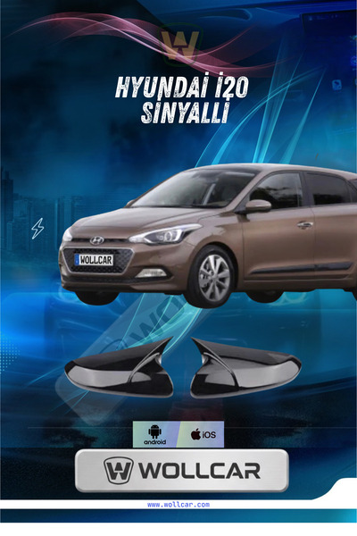 WOLLCAR 2014-2020 HYUNDAI i20 YARASA AYNA KAPAĞI SİNYALLİ