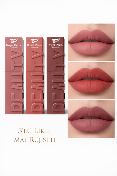 Lesvip's Kalıcı Likit Mat Rujlar 3'lü Set