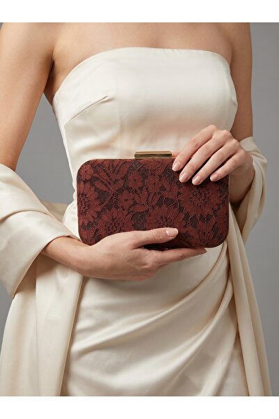 Biçanta Βουργουνδί χρώμα Με δαντελένιο κέντημα Z Τιράντα αλυσίδας i Γυναικείο...