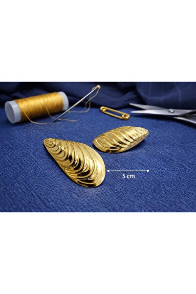 beyna aksesuar Κουμπί μεγάλου μεγέθους σε χρυσό χρώμα (Κουμπί για παλτό, μπου...