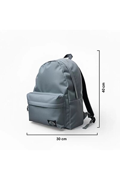 Elegance Γκρι Unisex Καθημερινά Σχολικά Ταξίδια Σακίδιο πλάτης
