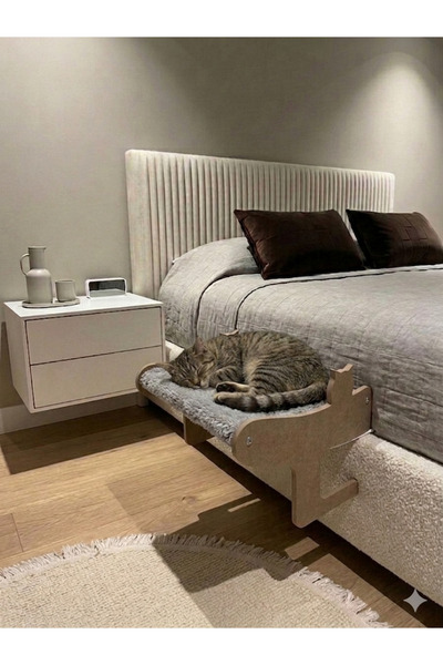 MTŞB Mobilya Dostu-Yer Kaplamaz-Kedi Yatağı Askılı Model-Kapı yatak çekmece a...