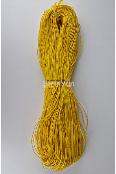 Şirin Yün Çile Kağıt Ip Koyu Sarı 240-250 gram
