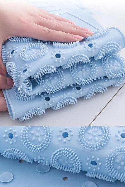 Granvex Masajlı Banyo Duş Kaydırmaz Matı Pedi Silikon Vantuzlu Paspas Duşakabin Paspası. Ayak Kaydırmaz