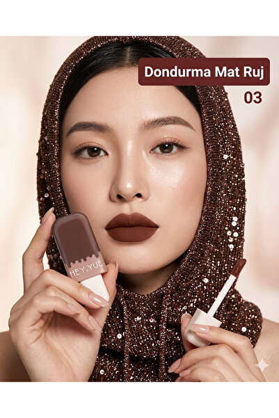Kozmetik KOREAN 03 Hey Yue - Yeni Seri Lip Glaze Kadife Mat Tint