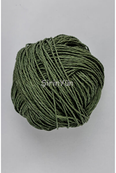 Şirin Yün Sarılmış Kağıt İp 100 Gram Çağla Yeşili