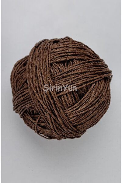 Şirin Yün Sarılmış Kağıt İp 100 Gram Kahverengi